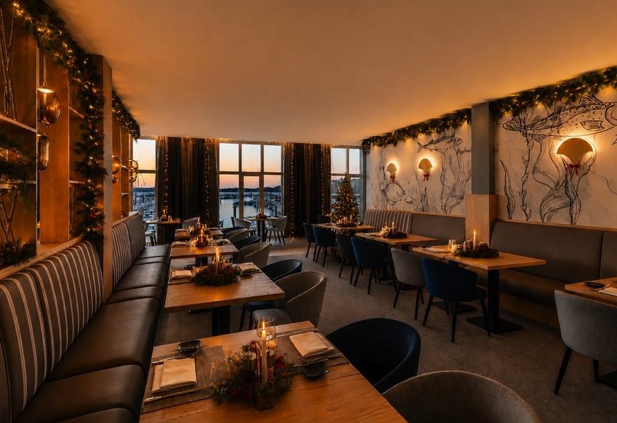 Genießen Sie Ihr Abendessen mit einem Wunderschönen Ausblick!