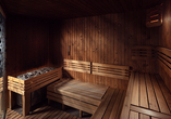 Entspannen Sie in der Sauna.