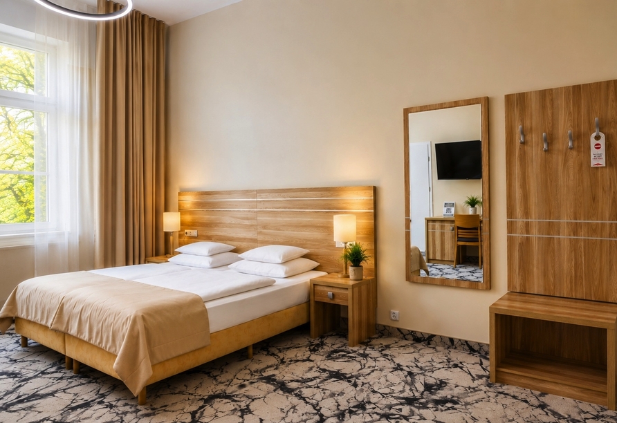Beispiel für ein Doppelzimmer und Doppelzimmer Plus