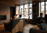  In der Biberia mit Bistro, Café und Restaurant werden Sie kulinarisch verwöhnt.