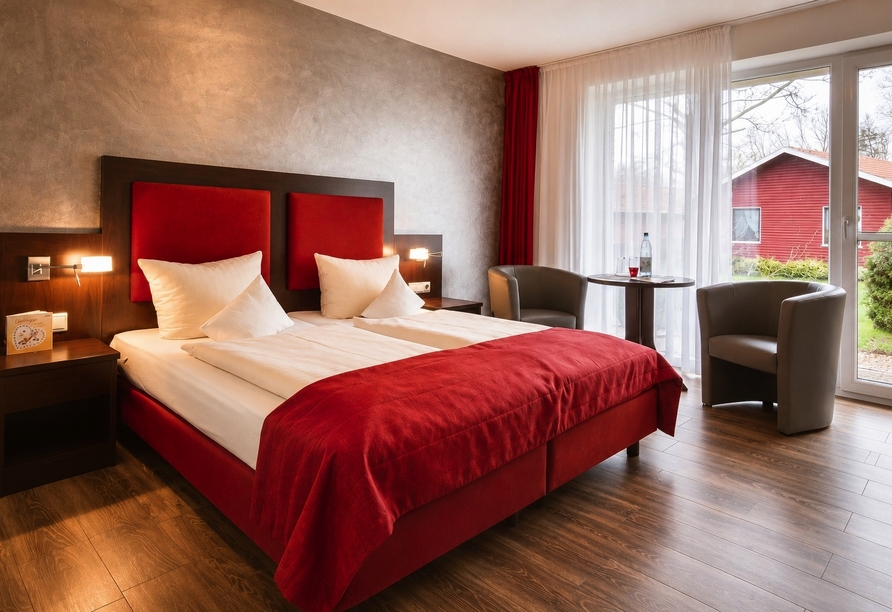 Beispiel für ein Doppelzimmer im Haupthaus