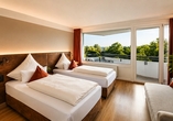 Beispiel eines Twinbettzimmers Landseite