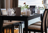 Lassen Sie sich im Restaurant kulinarisch verwöhnen.