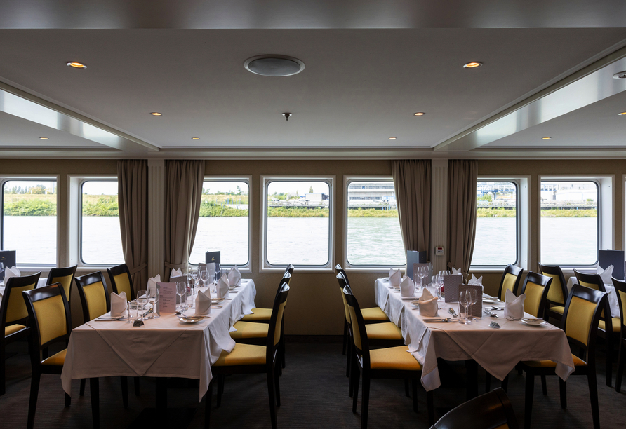 Das Restaurant an Bord