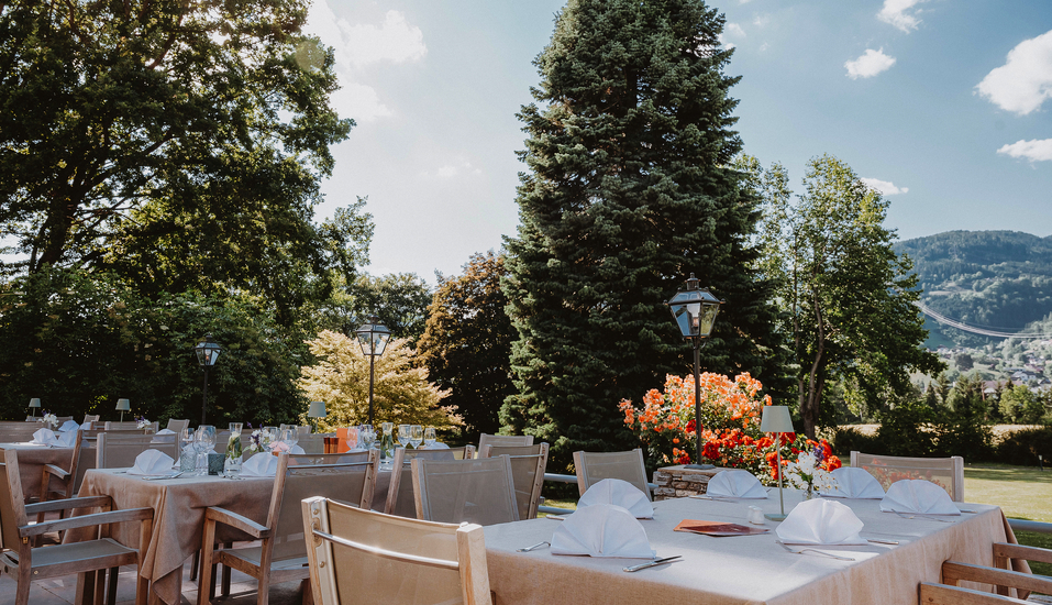 Lust auf ein Frühstück auf der Gartenterrasse?