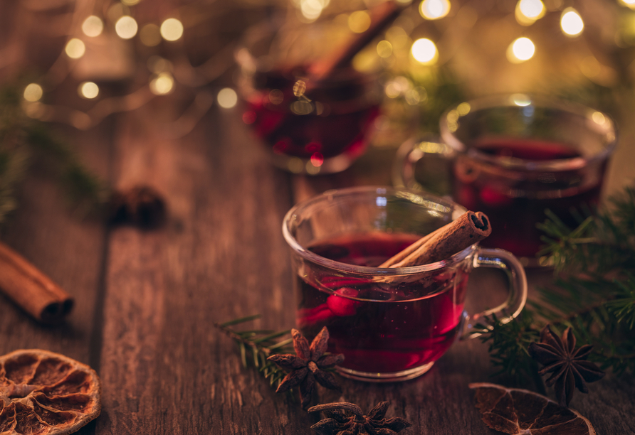 Der Duft von Glühwein sorgt für winterliche Gemütlichkeit.