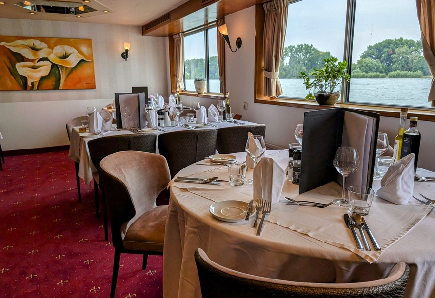 Das Restaurant an Bord