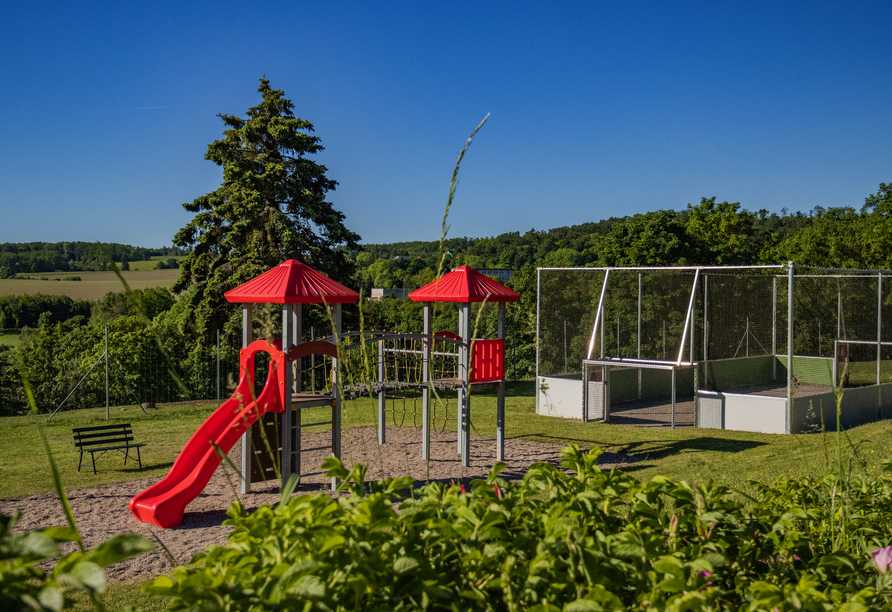 Der Spielplatz des Panorama Ferien Hotels Harz