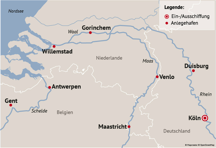 Ihre Reiseroute