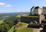 Die beeindruckende Festung Königstein zählt zu den bekanntesten Sehenswürdigkeiten der Region.