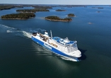 Ein Schiff von Finnlines bringt Sie sicher und bequem bis nach Finnland.