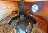 Entspannen Sie in der Sauna.