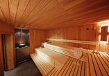 Entspannen Sie sich nach langen Tagen in der Sauna.