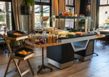 Freuen Sie sich auf einen genussvollen Start in den Tag am Frühstücksbuffet.