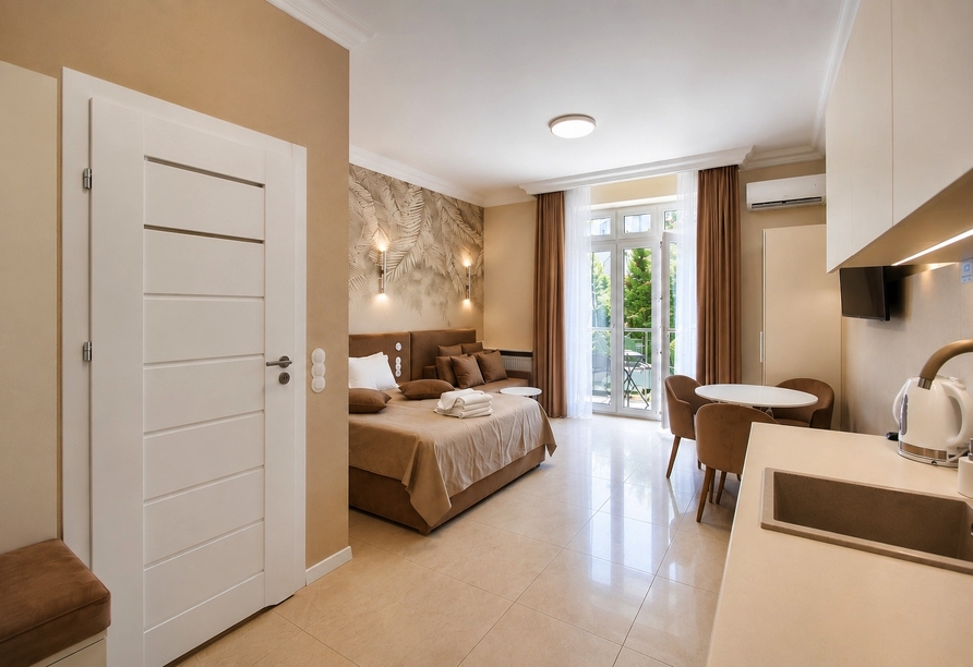 Beispiel eines Doppelzimmers mit Balkon