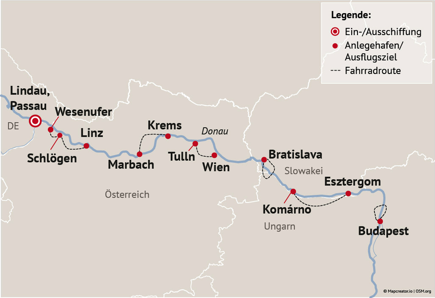 Ihre Reiseroute
