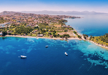 Die Türkische Ägäis rund um Kusadasi begeistert mit wunderschönen Küstenabschnitten.