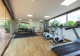Im Fitnessstudio können Sie sich auch im Urlaub körperlich fit halten.