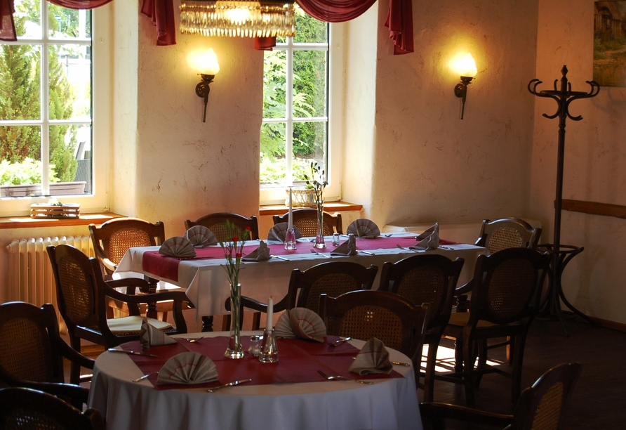 Freuen Sie sich auf genussvolle Stunden im Restaurant.