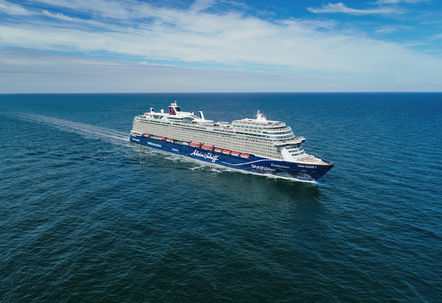 Außenansicht der Mein Schiff 7