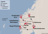 Reisezielkarte