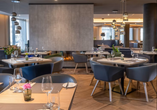 Das Restaurant verwöhnt Sie mit kulinarischen Köstlichkeiten.