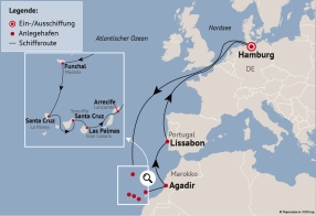 Ihre Reiseroute