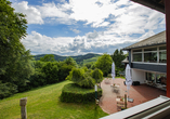 Der Ausblick aus einem Doppelzimmer Panorama