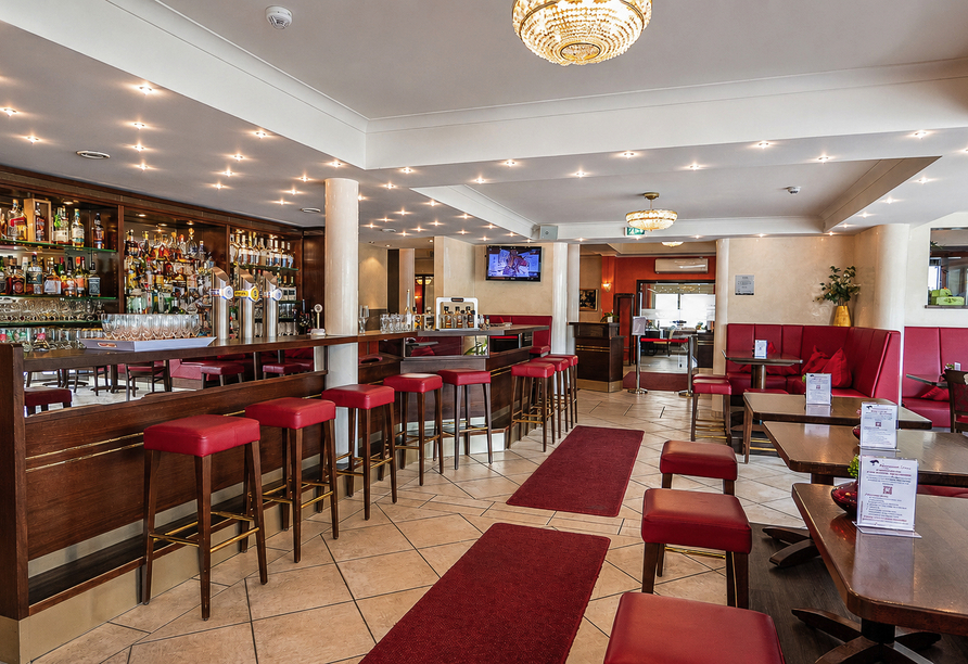 Willkommen an der Bar des Hotels.