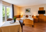 Beispiel eines Doppelzimmers Balkon