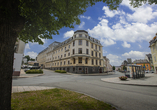 Blick auf das stilvolle Hotel Lengenfelder Hof