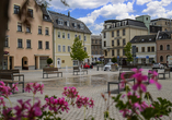 Der kleine Marktplatz direkt vor Ihrem Hotel