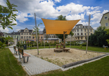 Ein Spielplatz befindet sich in direkter Nachbarschaft Ihres Hotels. 