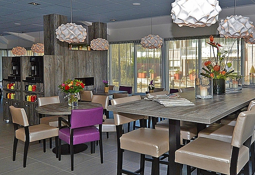 Das Restaurant verwöhnt Sie mit abwechslungsreichen kulinarischen Köstlichkeiten.