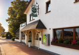 Außenansicht vom Hotel Dreimädelhaus