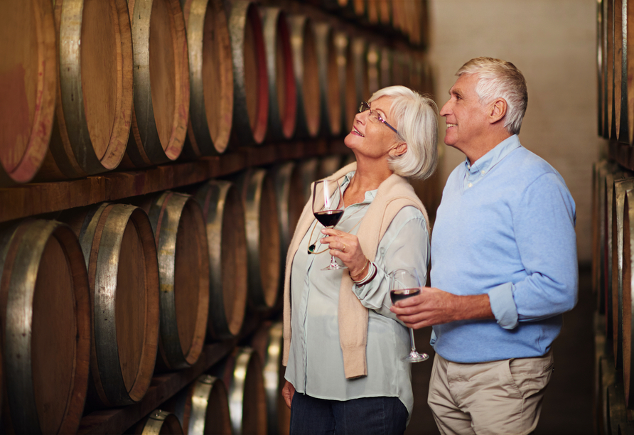 Bei Ihrem Ganztagesausflug nach Logroño und La Rioja besuchen Sie nicht nur eine traditionelle Weinkellerei ...