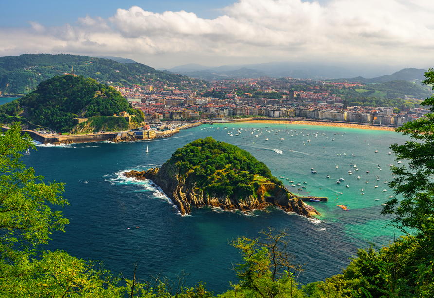 Panoramablick auf San Sebastián