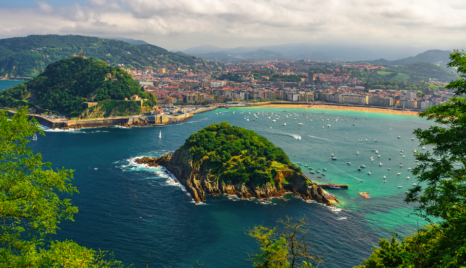 Panoramablick auf San Sebastián