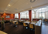 Das Restaurant verwöhnt Sie mit abwechslungsreichen kulinarischen Köstlichkeiten.