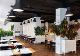 Das Restaurant verwöhnt Sie mit abwechslungsreichen kulinarischen Köstlichkeiten.