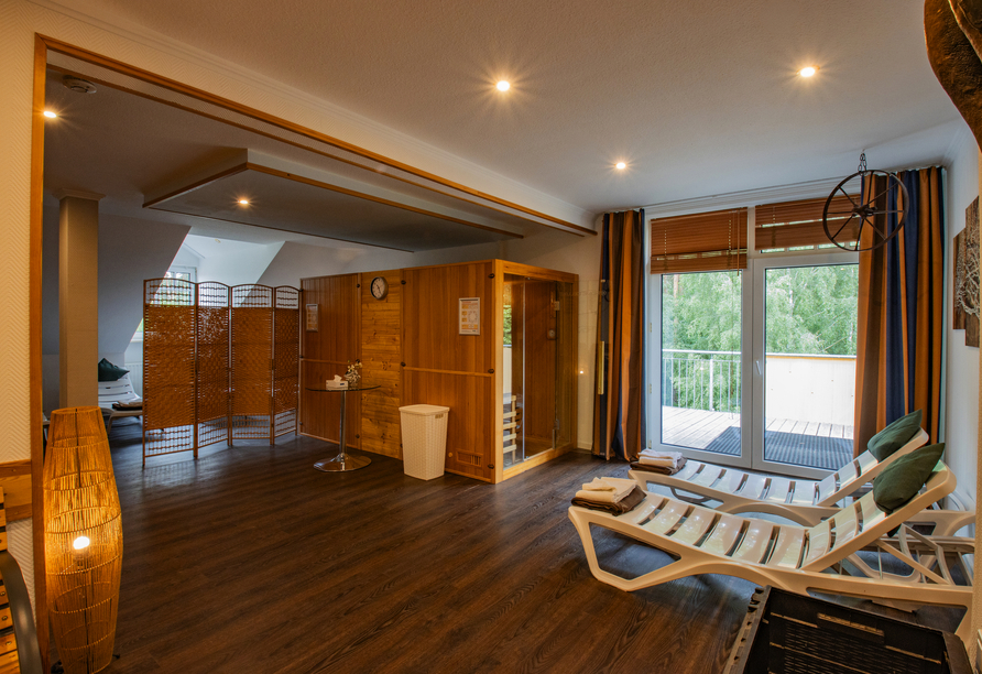 Entspannen Sie in der hoteleigenen Sauna.