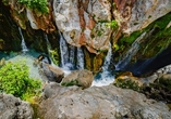 Die Wasserfälle der Kourtaliotiko-Schlucht sind ein wunderbares Fotomotiv.
