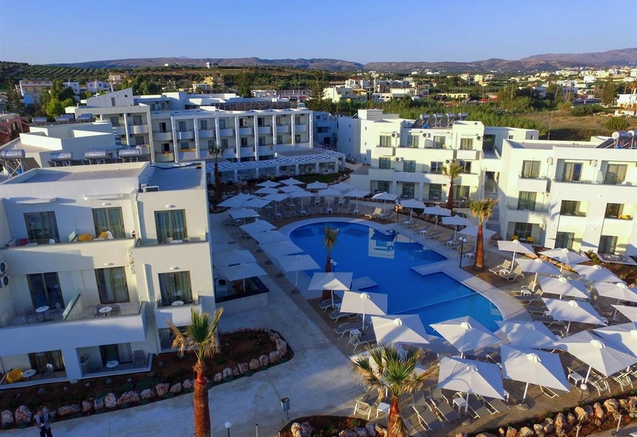 Das Harmony Rethymno Beach Hotel erwartet Sie schon.