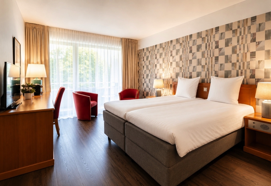 Beispiel für ein Doppelzimmer im Resort Bad Boekelo