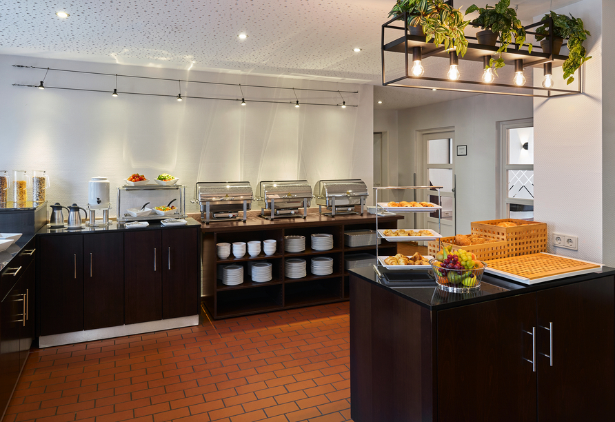 Freuen Sie sich auf einen genussvollen Start in den Tag am Frühstücksbuffet.