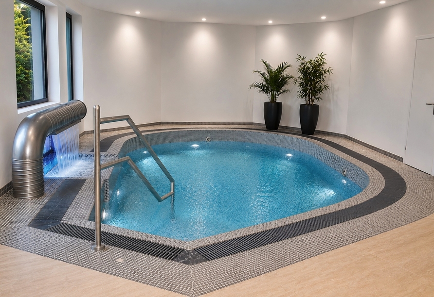 Entspannen Sie im Whirlpool des Hotels.