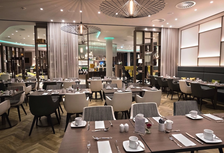 Das Restaurant lädt zu genussvollen Stunden in stilvollem Ambiente ein.