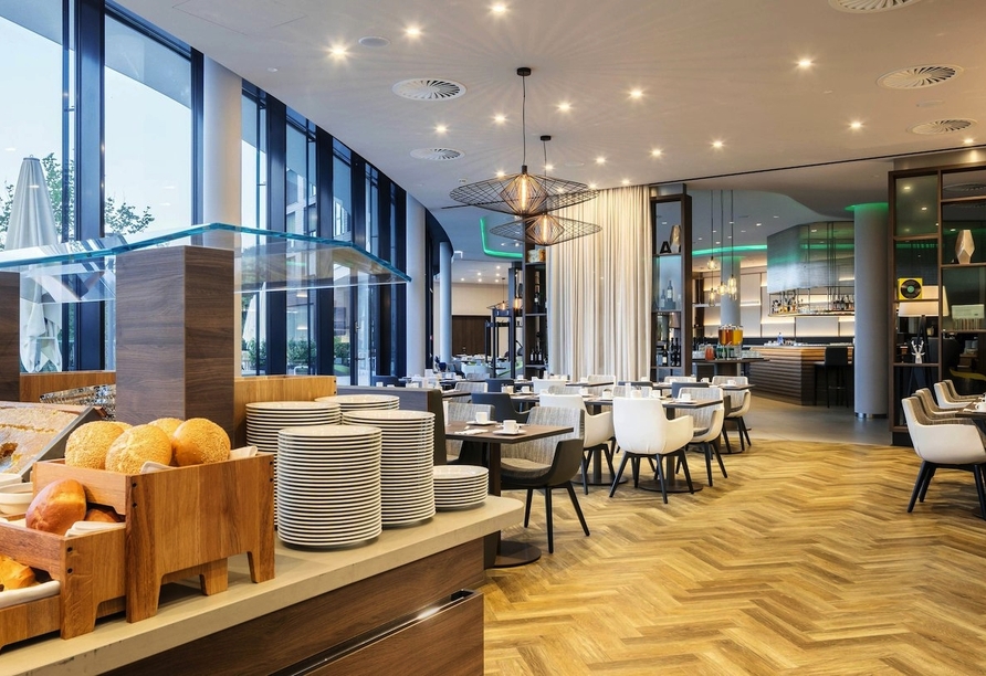 Freuen Sie sich auf einen genussvollen Start in den Tag am Frühstücksbuffet.