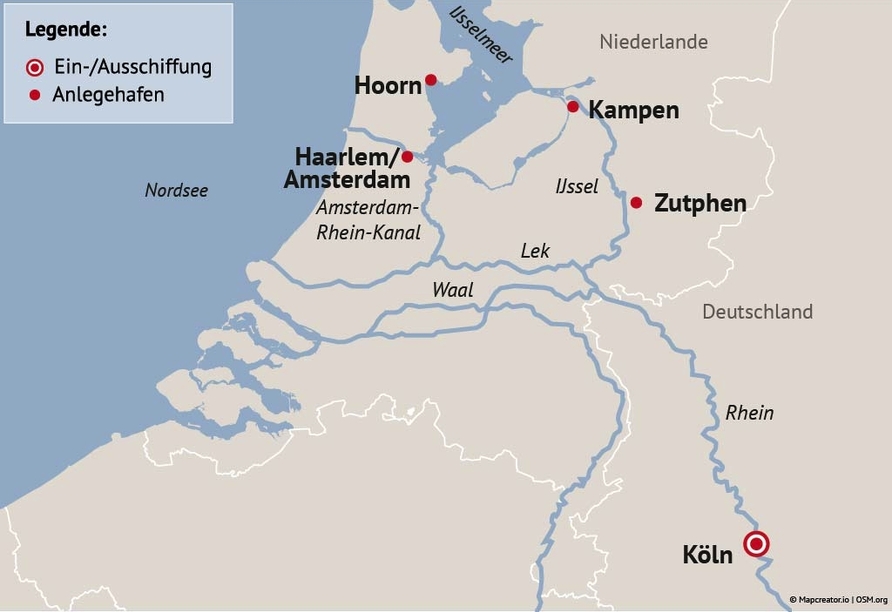 Ihre Reiseroute