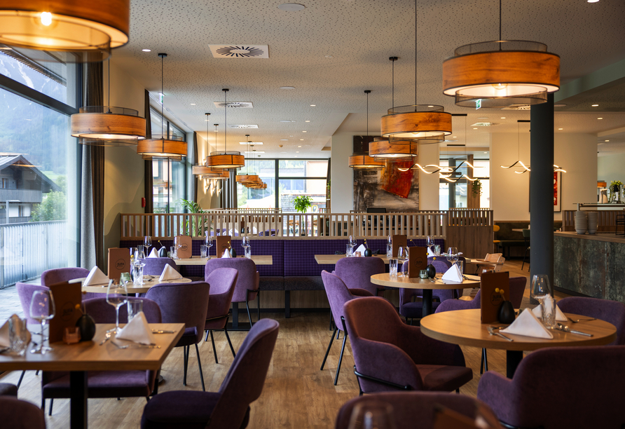 Kulinarische Höhepunkte erwarten Sie im hauseigenen Restaurant.